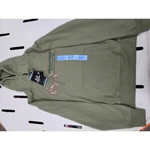 Realtree Outfitters Olive Green Hoodie with Logo Print